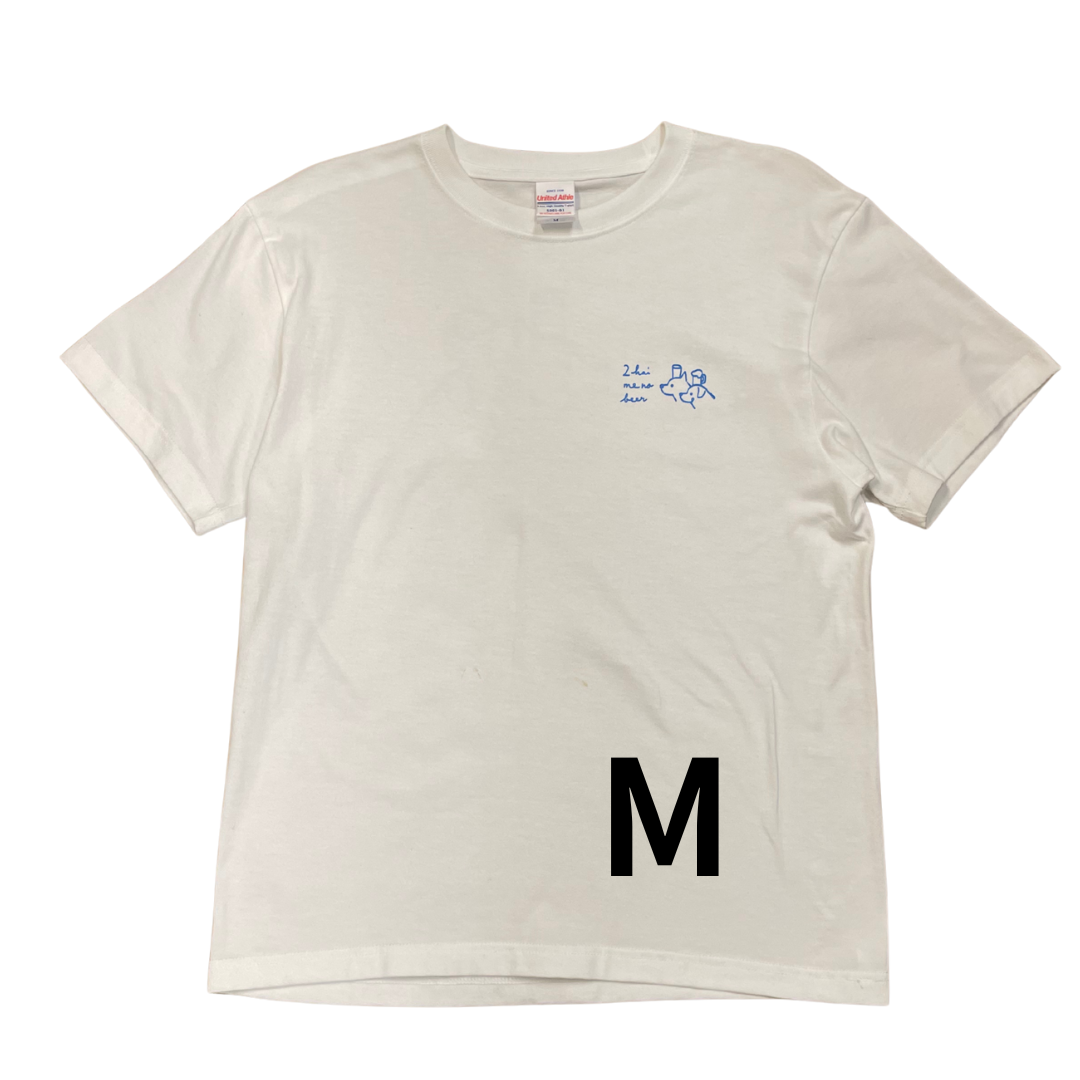 ロゴTシャツ (Mサイズ・白)