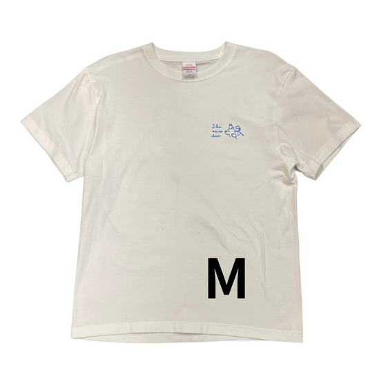 ロゴTシャツ (Mサイズ・白)
