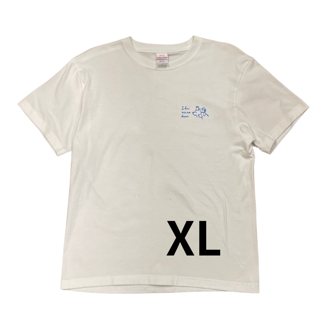 ロゴTシャツ (XLサイズ・白)